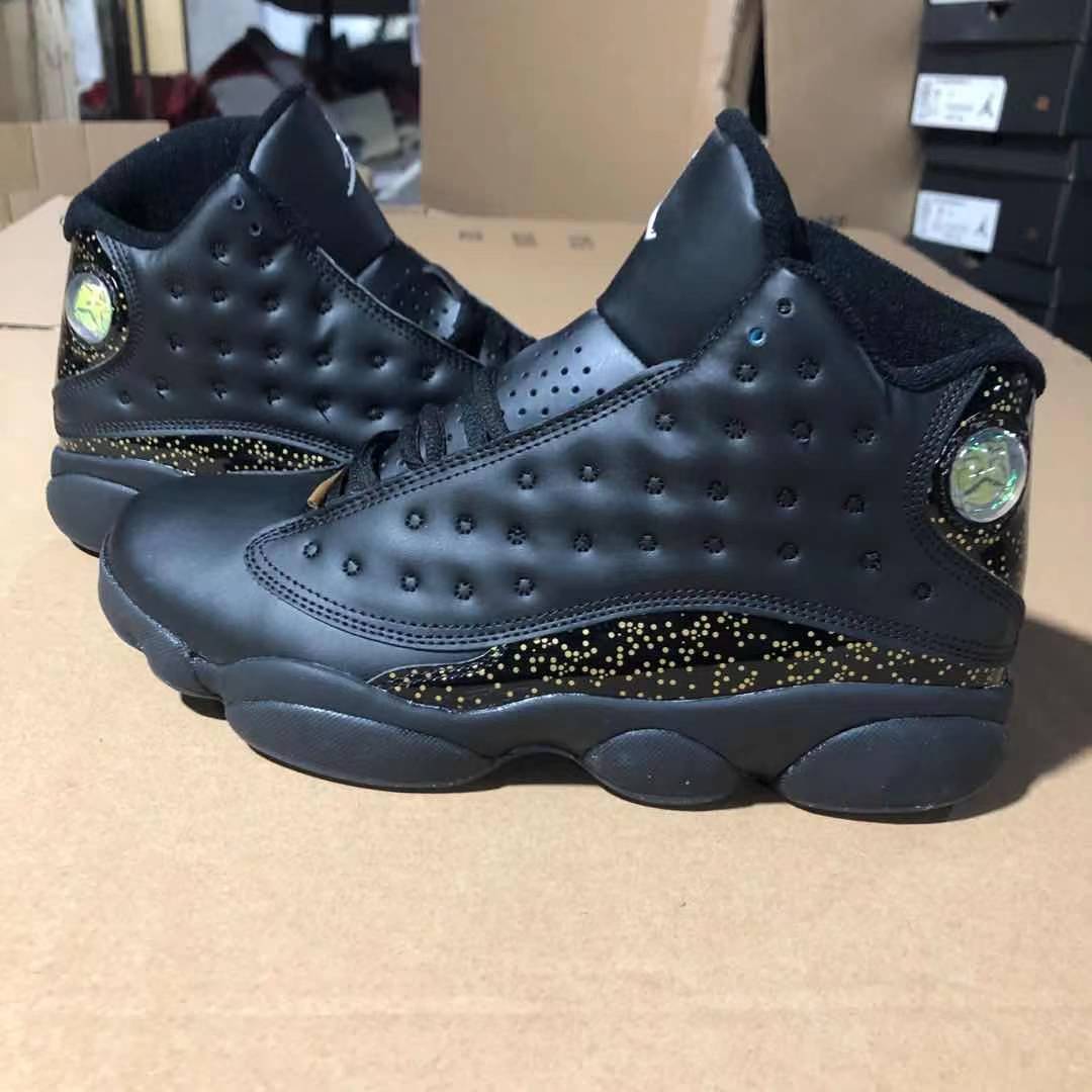 2021 Air Jordan 13 Retro Black Gold Shoes